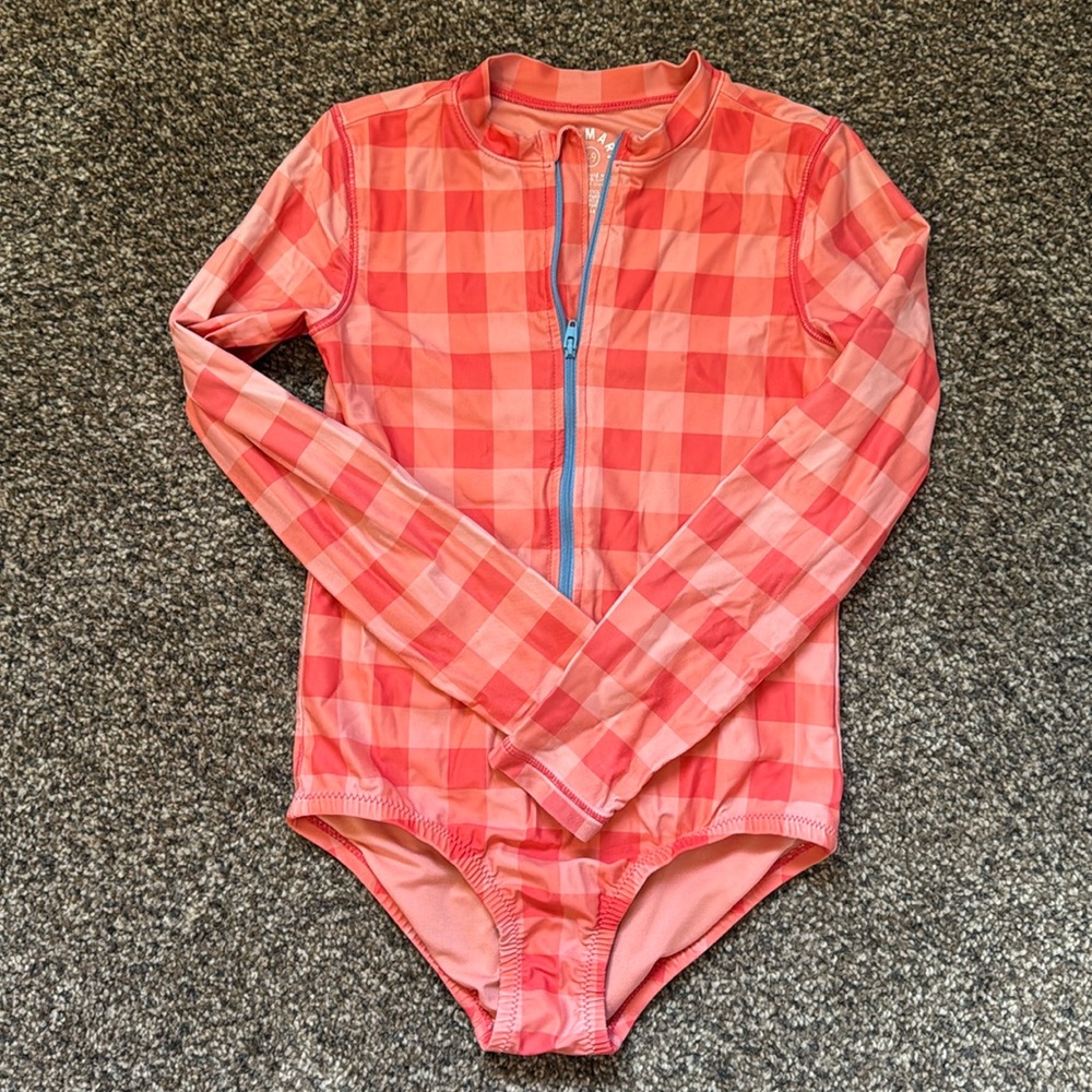 Primary rashguard swimsuit - size 8-9